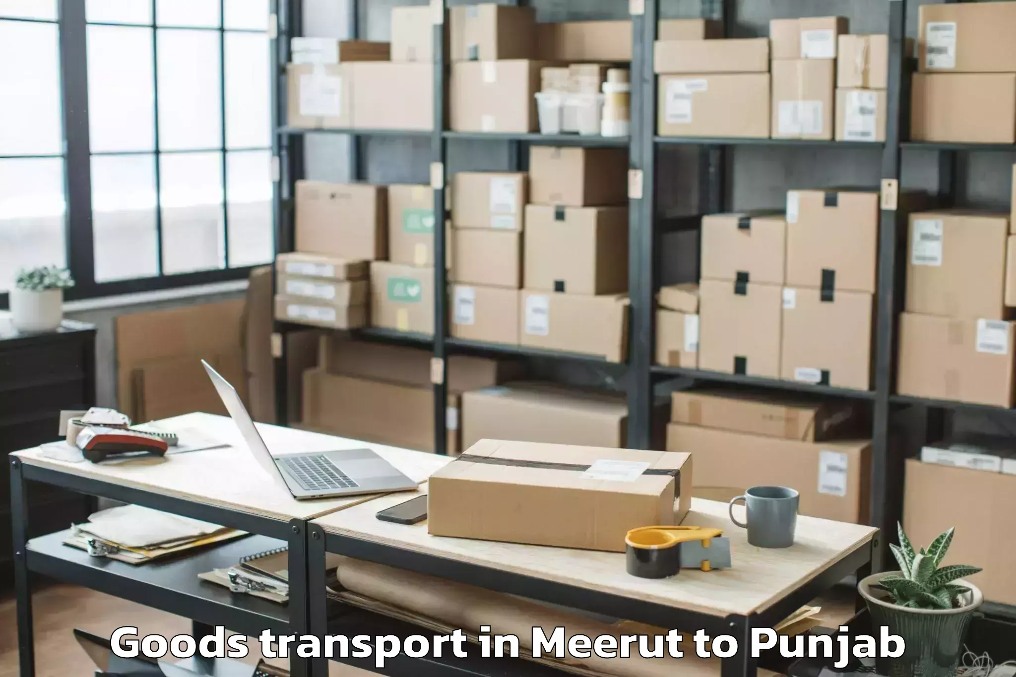 Book Meerut to Nurpur Kalan Goods Transport